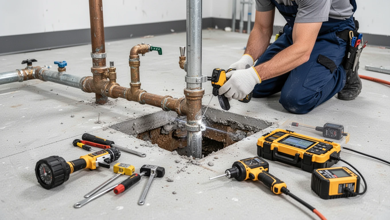 Slab Leak Detection